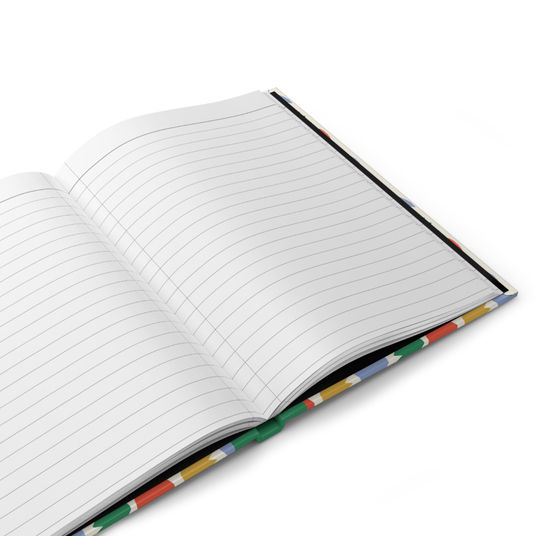 Floral Tulip Pattern Hardcover Journal — 'Notes' Notebook for School, Work & Everyday Lists