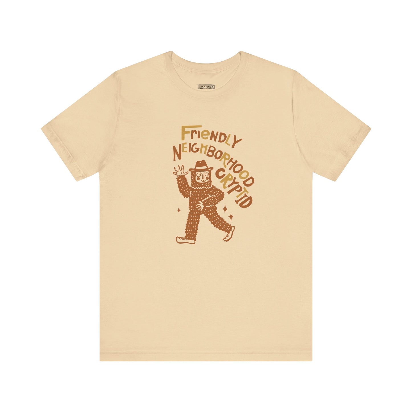 Cryptid T-Shirt - Bigfoot Sasquatch Graphic Tee for Fall Spooky Season