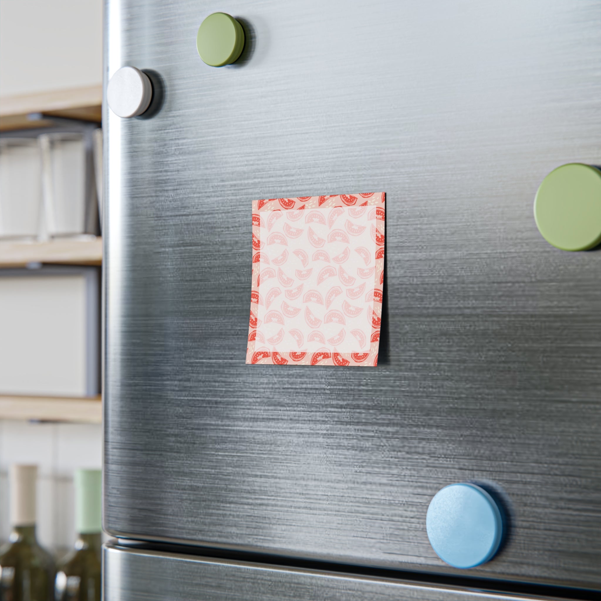 Watermelon Border Post-it Note Pads — Cute Pink Fruit Sticky Notes for Summer, Back-to-School & Office