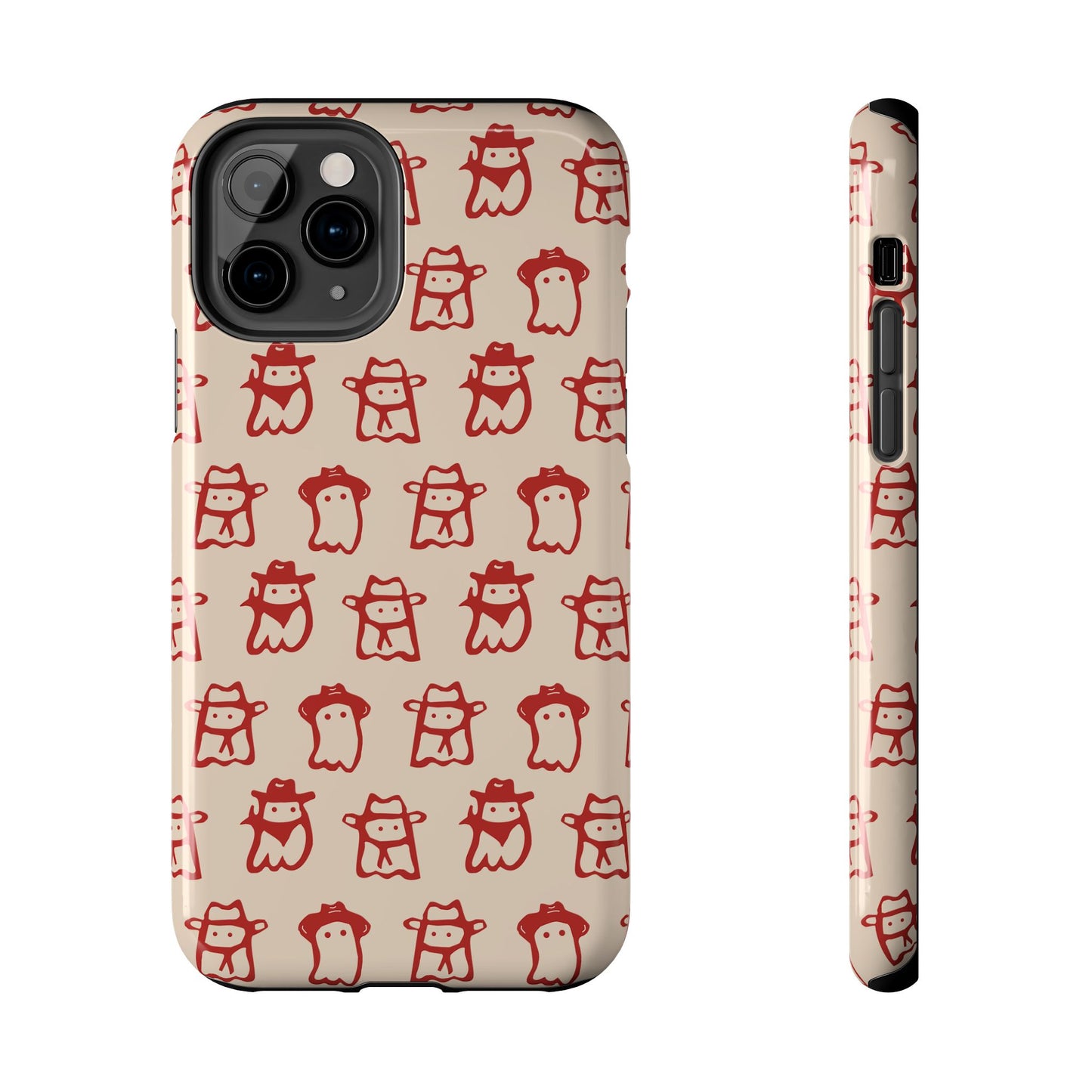 Cute Cartoon Cowboy Ghosts Halloween Western Phone Case - Tough & Stylish Protection