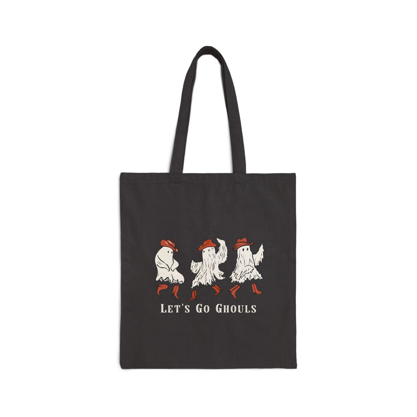 Spooky Halloween Tote Bag, Let's Go Ghouls, Eco-Friendly Cotton Bag, Trick or Treat, Halloween Party Bag, Ghost Design