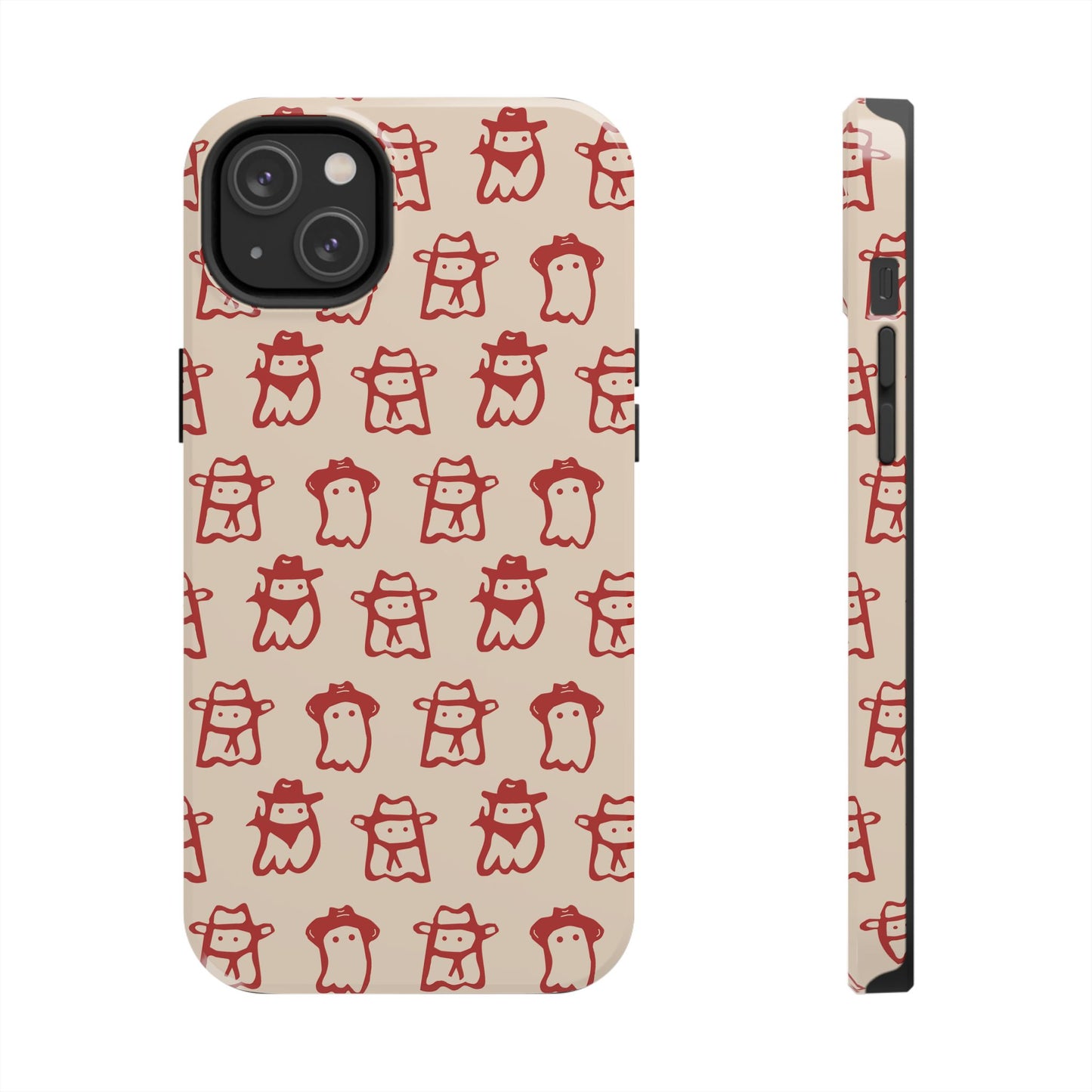 Cute Cartoon Cowboy Ghosts Halloween Western Phone Case - Tough & Stylish Protection