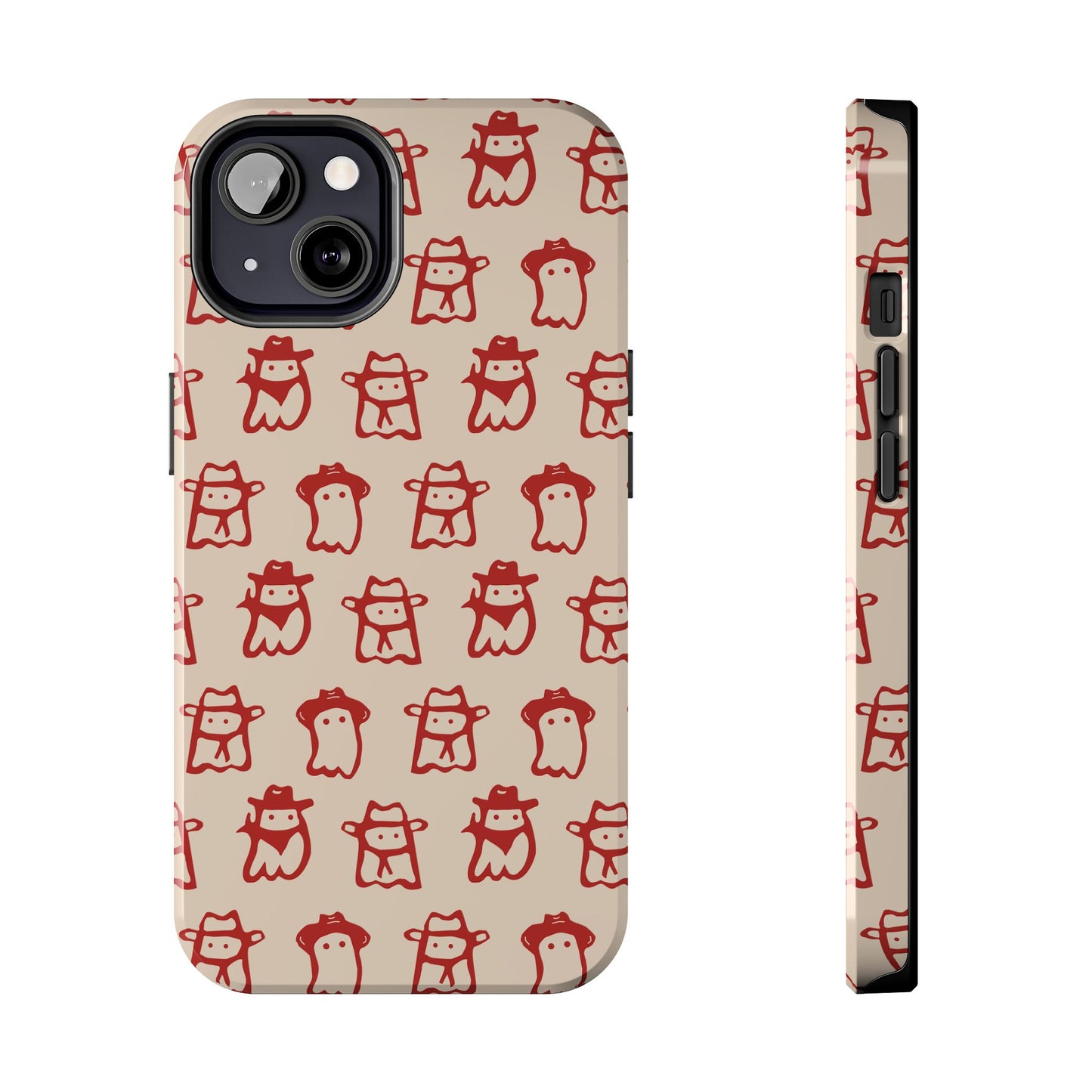 Cute Cartoon Cowboy Ghosts Halloween Western Phone Case - Tough & Stylish Protection