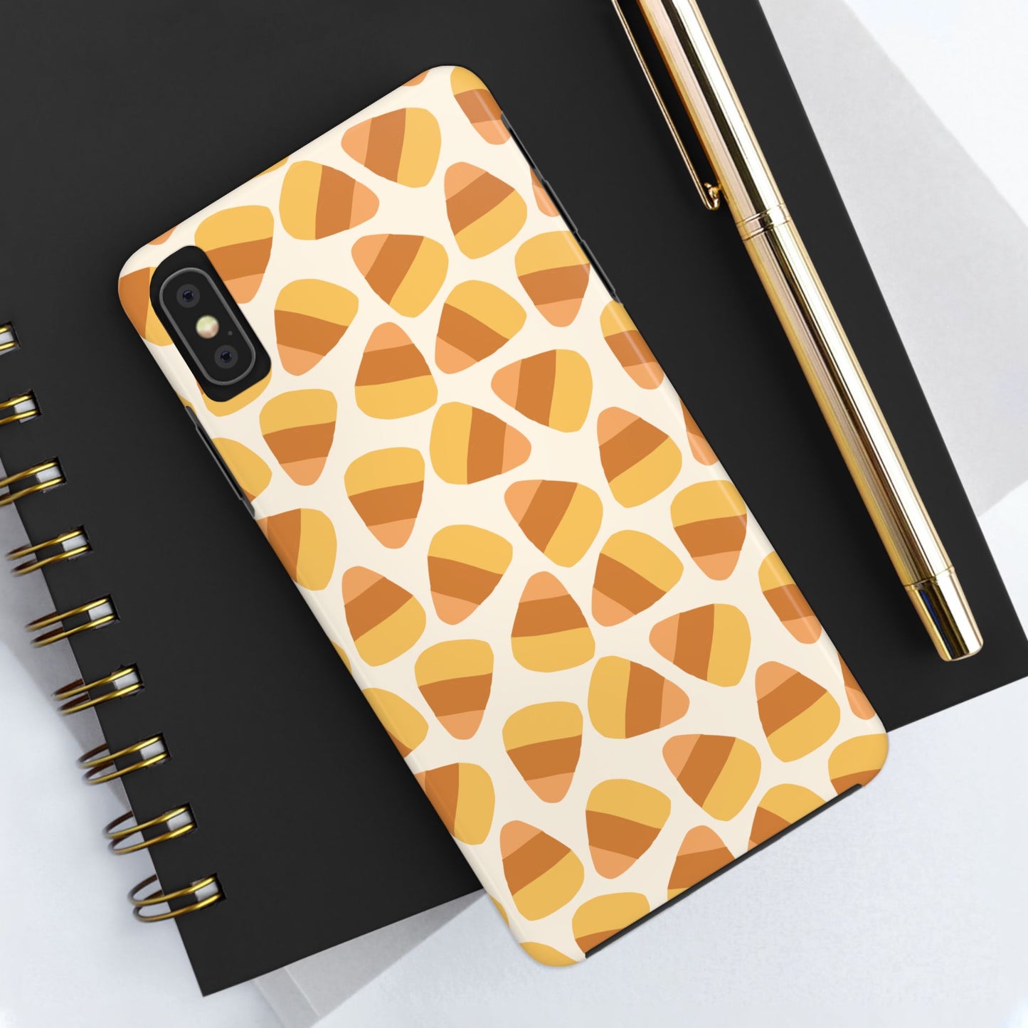 Candy Corn Phone Case | Durable Tough Cases for Halloween, Fall, Unique Gift, Festive Style, Autumn Vibes