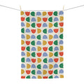 Colorful Tulip Pattern Microfiber Tea Towel — Retro Floral Kitchen Towel