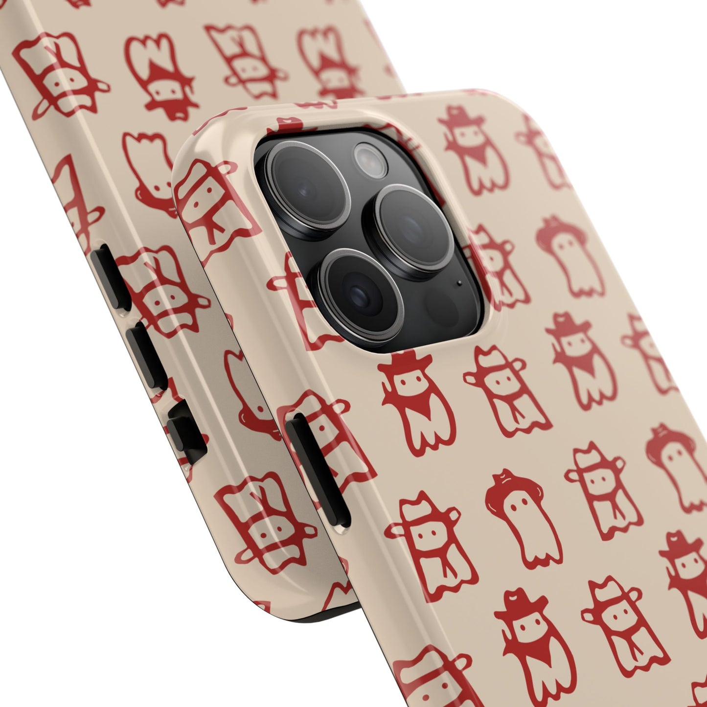 Cute Cartoon Cowboy Ghosts Halloween Western Phone Case - Tough & Stylish Protection