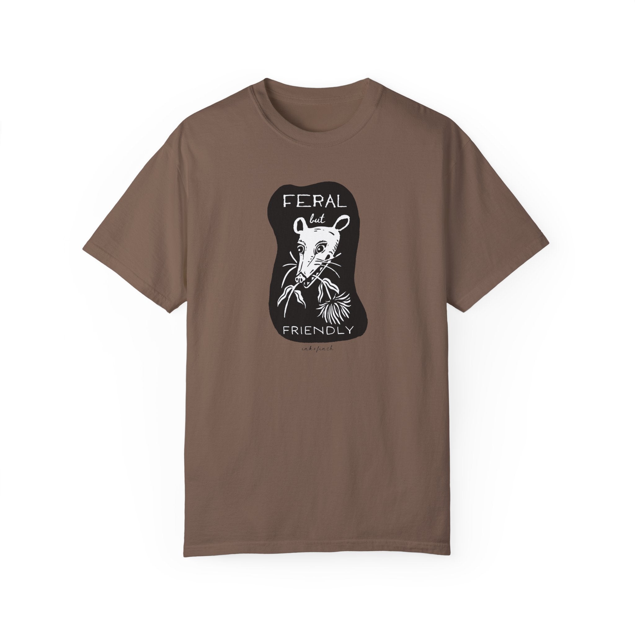 Feral but Friendly Unisex Jersey Tee - Funny Opossum Graphic T-Shirt for Feral Girl Summer