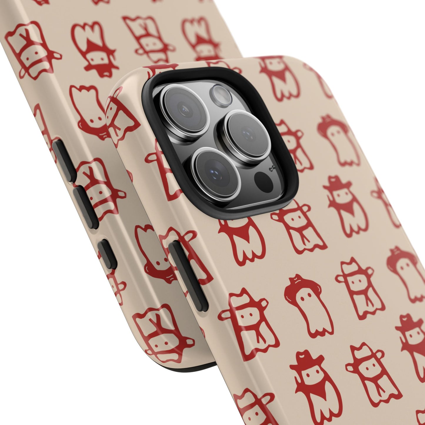 Cute Cartoon Cowboy Ghosts Halloween Western Phone Case - Tough & Stylish Protection
