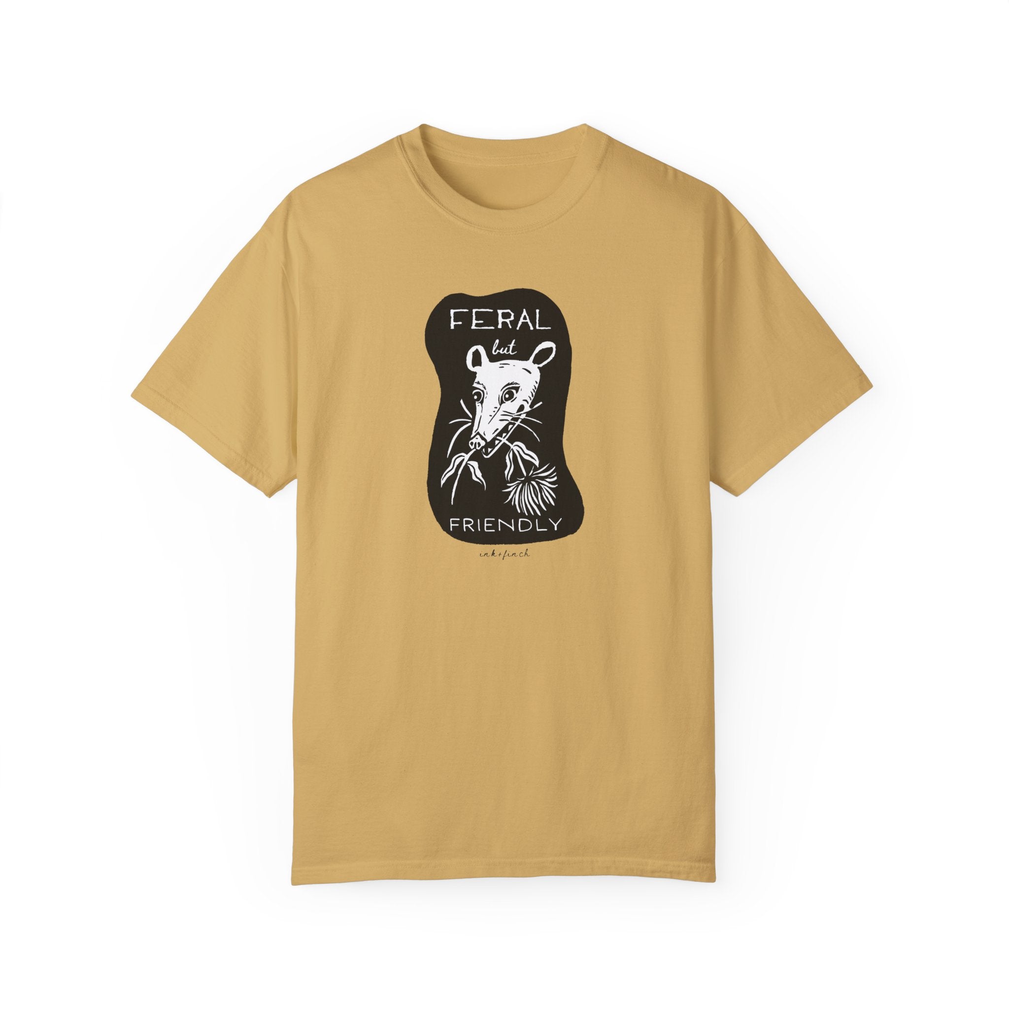 Feral but Friendly Unisex Jersey Tee - Funny Opossum Graphic T-Shirt for Feral Girl Summer