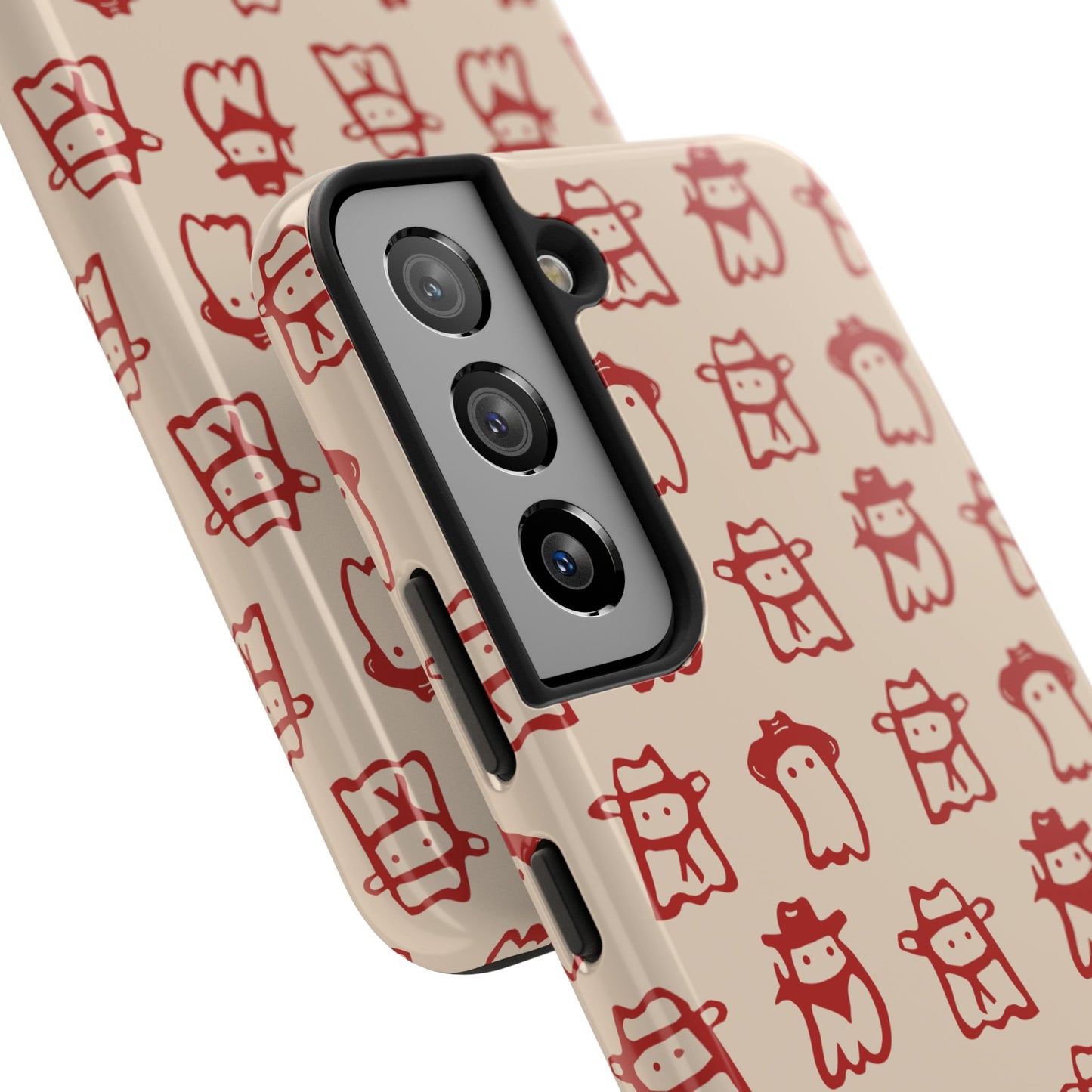 Cute Cartoon Cowboy Ghosts Halloween Western Phone Case - Tough & Stylish Protection