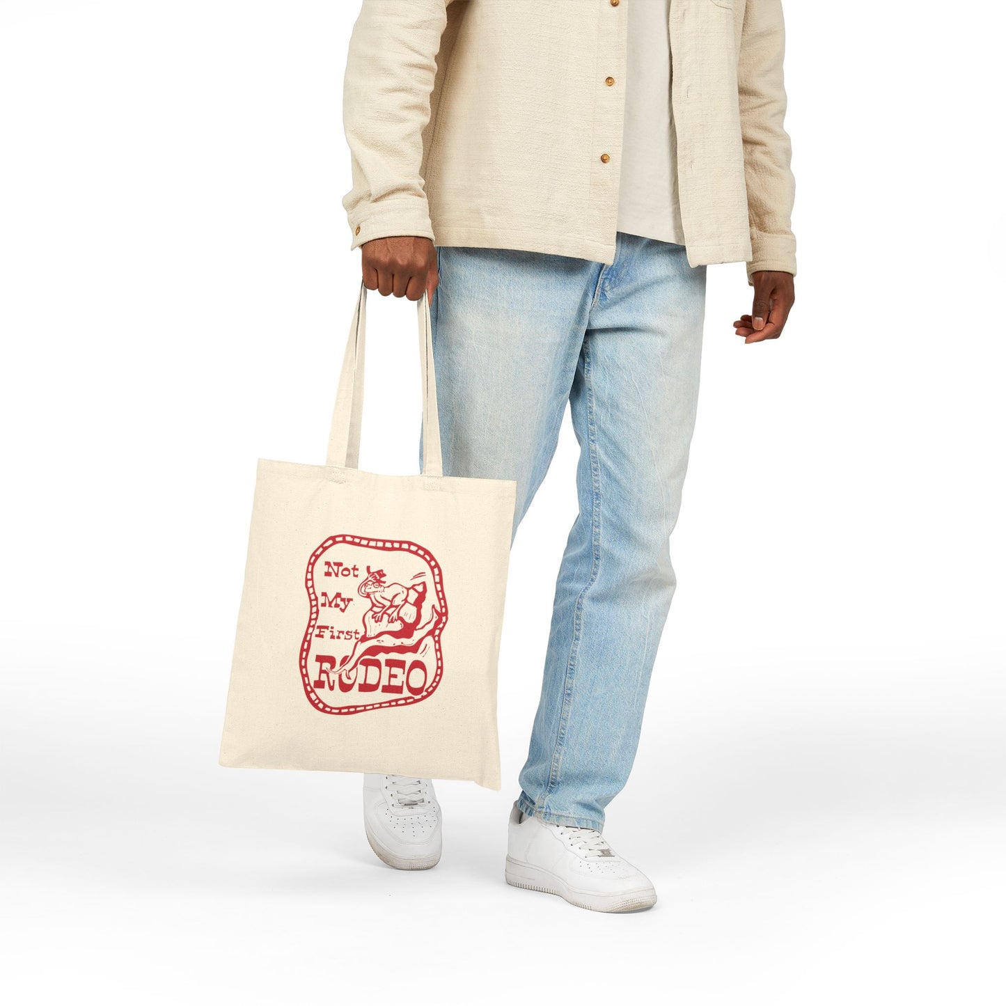 Rodeo Cotton Canvas Tote Bag | Not My First Rodeo | Stylish Grocery Bag, Eco-Friendly Market Tote, Gift for Cowgirl, Rustic Decor, [...]
