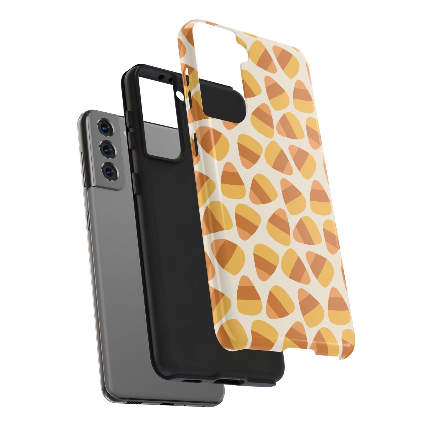 Candy Corn Phone Case | Durable Tough Cases for Halloween, Fall, Unique Gift, Festive Style, Autumn Vibes