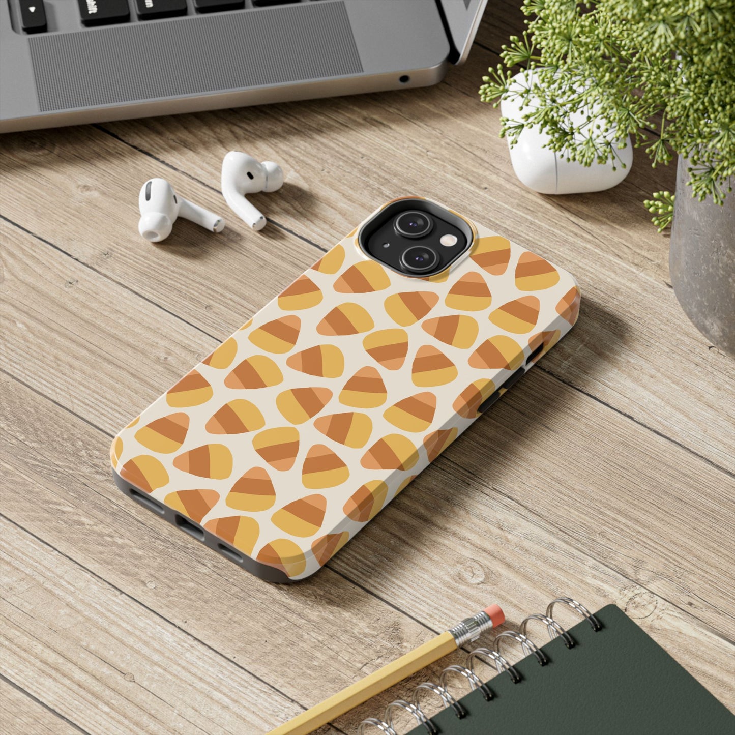 Candy Corn Phone Case | Durable Tough Cases for Halloween, Fall, Unique Gift, Festive Style, Autumn Vibes