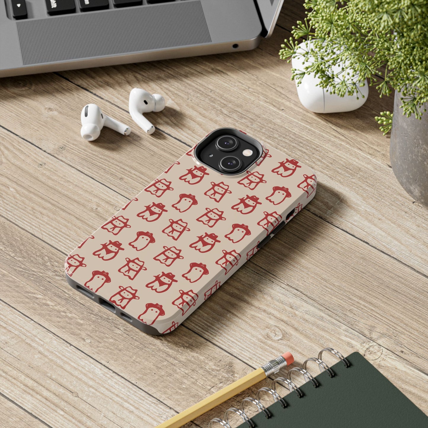 Cute Cartoon Cowboy Ghosts Halloween Western Phone Case - Tough & Stylish Protection
