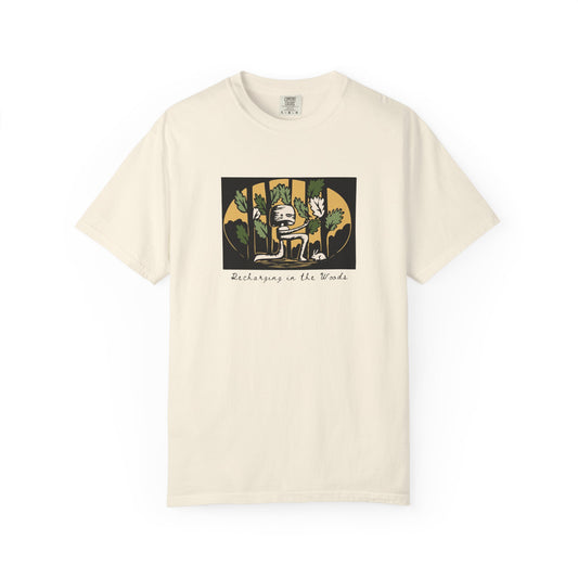 Cute Nature Robot Unisex Jersey Tee - Whimsical Fantasy Forestcore Graphic T-Shirt for Summer