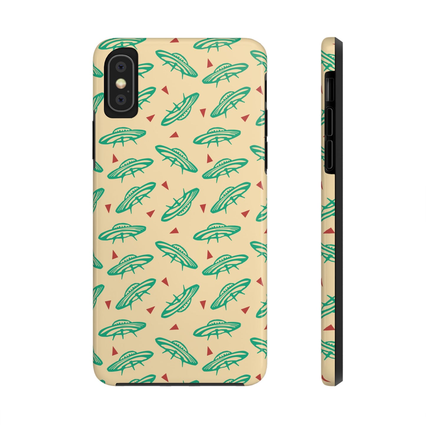Retro Colored Geometric UFO Tough Phone Case - Desert Western UFO Accessories