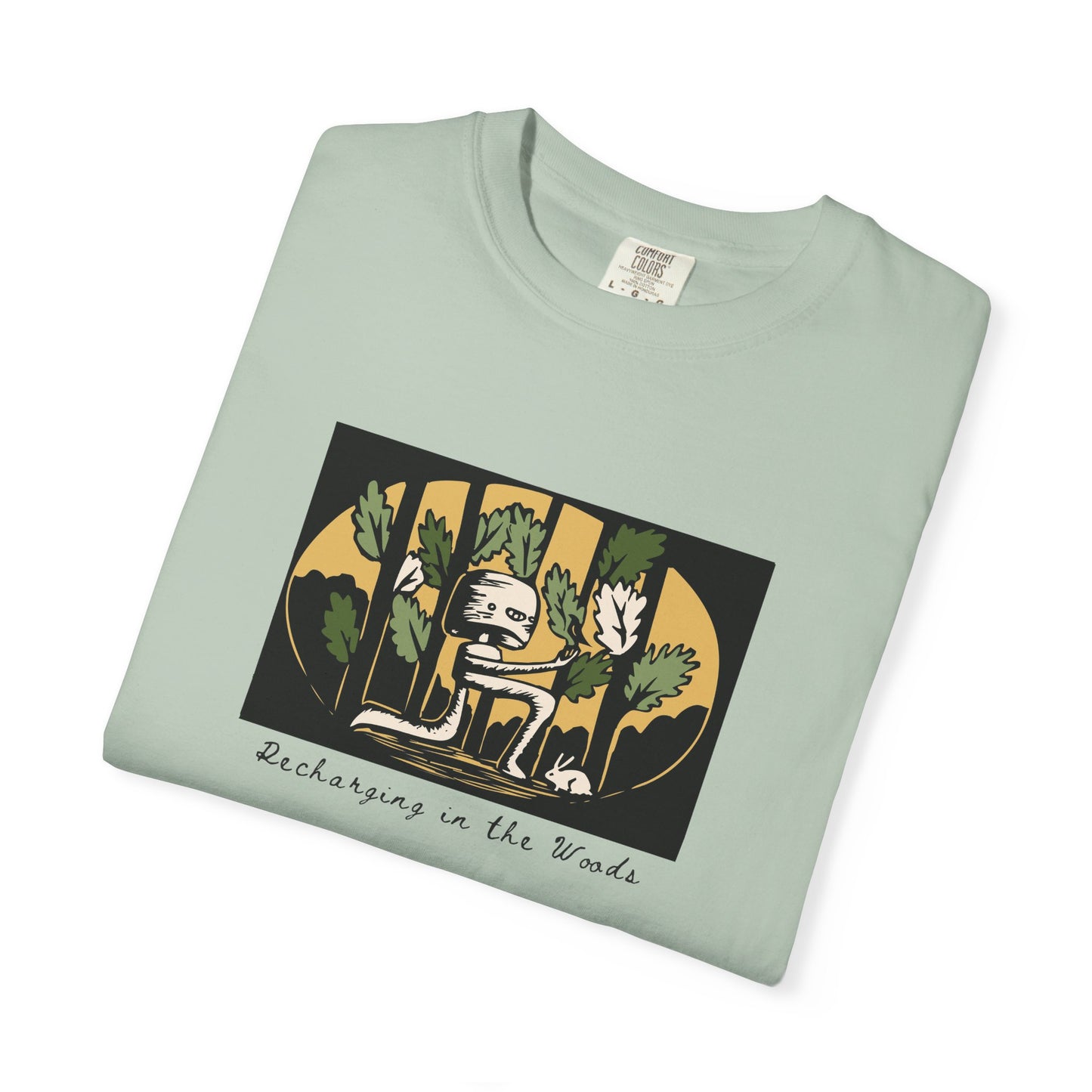 Cute Nature Robot Unisex Jersey Tee - Whimsical Fantasy Forestcore Graphic T-Shirt for Summer