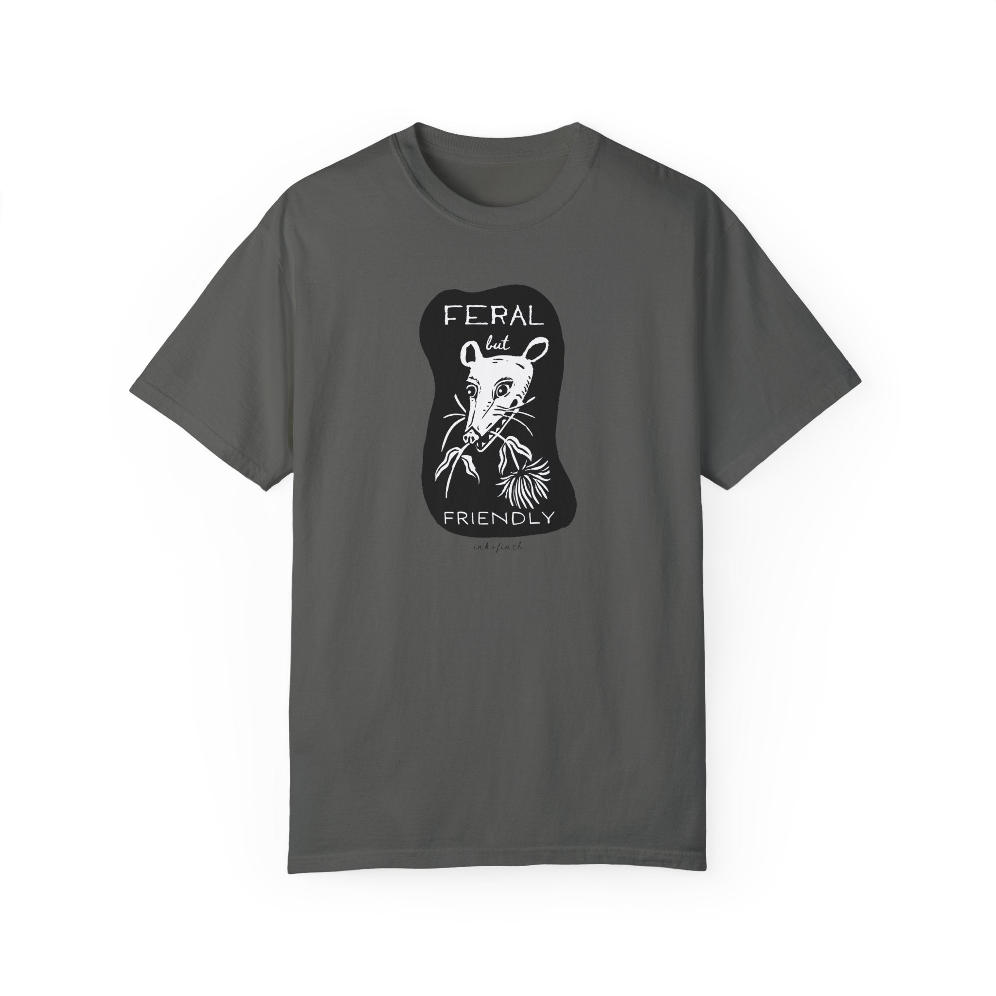 Feral but Friendly Unisex Jersey Tee - Funny Opossum Graphic T-Shirt for Feral Girl Summer